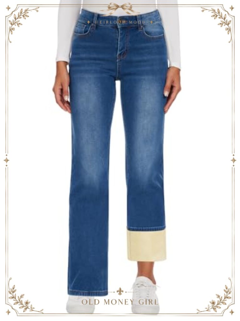 Fleece Lined High Waisted Wide Leg Jeans for Women Winter Lined Denim Pants